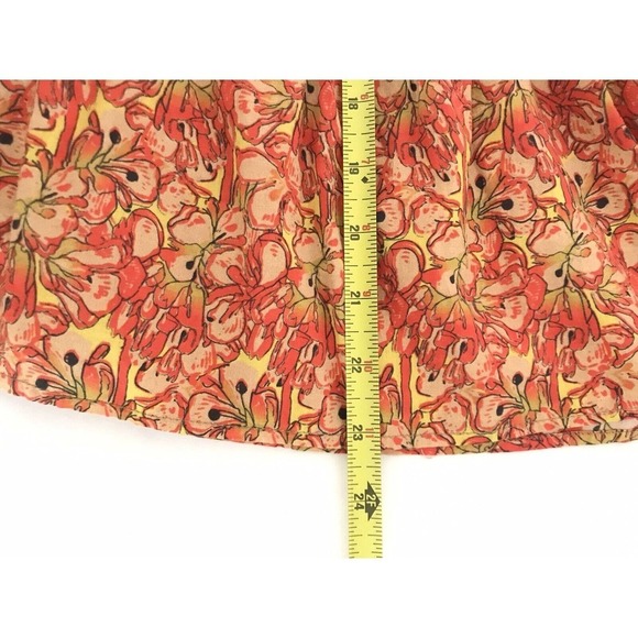 Anthropologie | Roopa Pemmaraju Tassel Vivi Floral Small Orange Peasant Top - Picture 10 of 12
